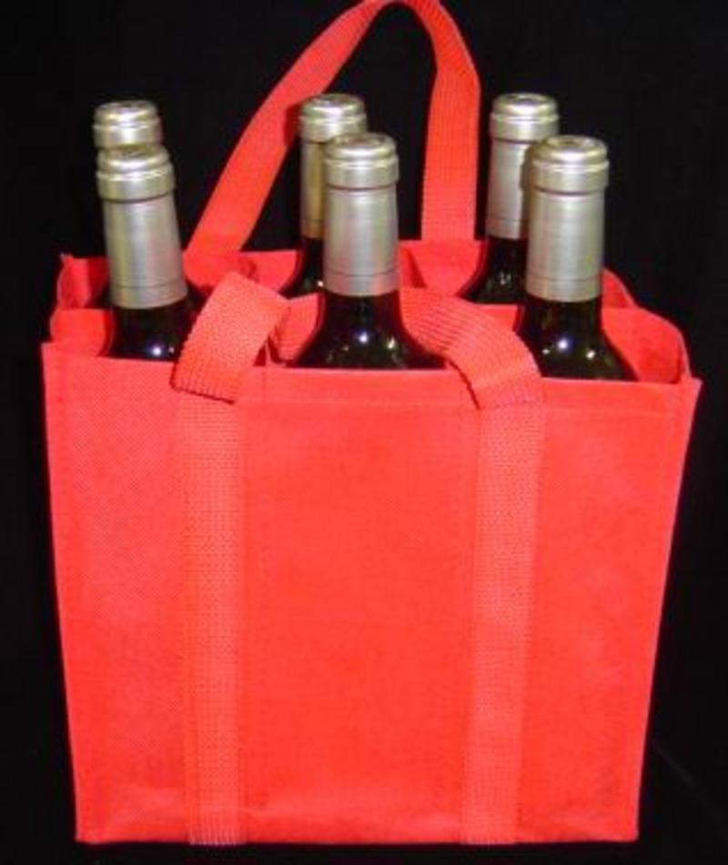 PP non-woven wine bag for 6 bottles  image