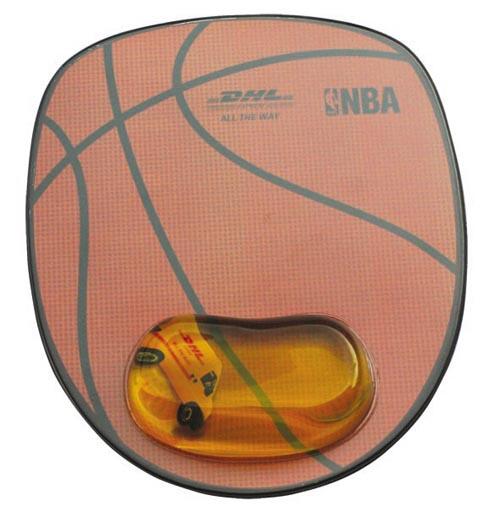 Custom printed mouse pad with floaters in gel wrist rest 240x200x21mm image
