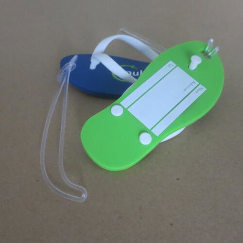 Gepäckmarke in Slipperform PVC 112 x 48mm mit individuellem Logo image
