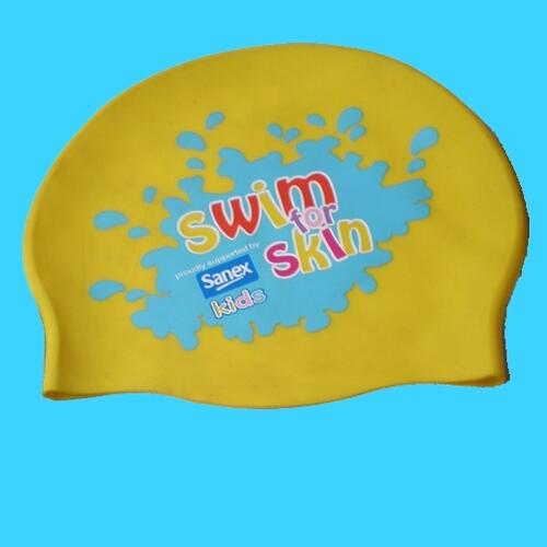 Custom printed silicon swimming cap Badekappen - individuell bedruckt image